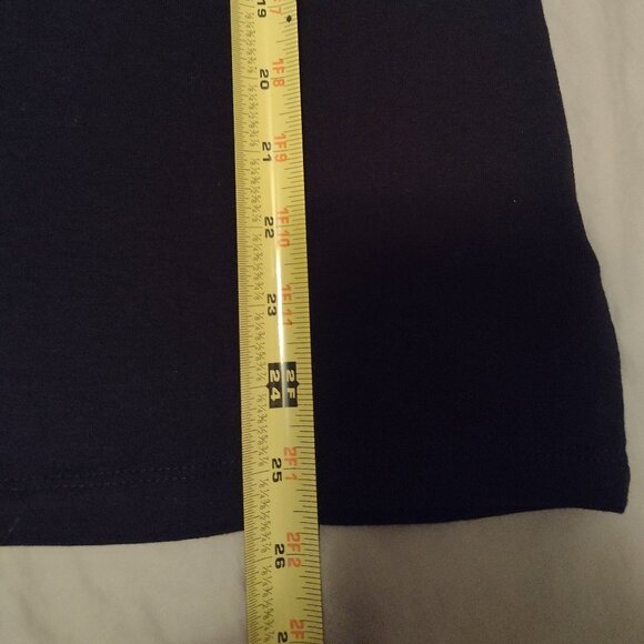 Zenana Brand New Solid Black Stretch Tee. - Picture 3 of 7